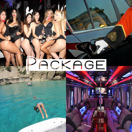 Ibiza boat trip package with topless boat girls / hunks - boat rental Ibiza, hire boat in Ibiza, boat entertainment Ibiza